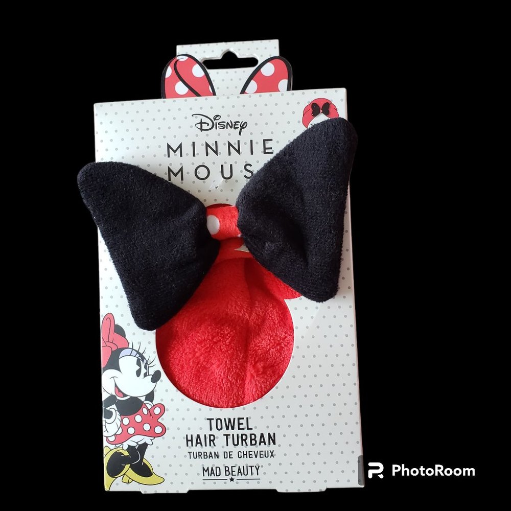NIB Disney Minnie Mouse Towel/Hair Turban